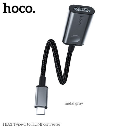 Hoco HB21 Type-C to HDMI Converter (Grey)
