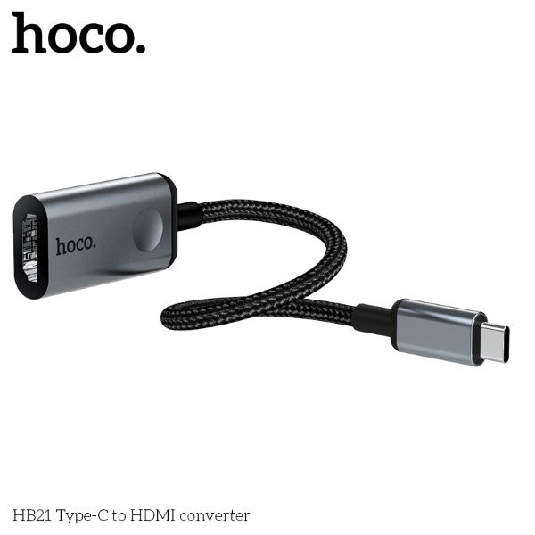Hoco HB21 Type-C to HDMI Converter (Grey)