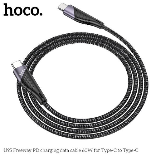 Hoco U95 PD 60W Type-C to Type-C Cable (Black)
