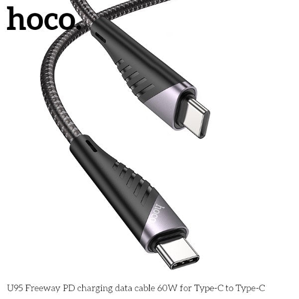 Hoco U95 PD 60W Type-C to Type-C Cable (Black)