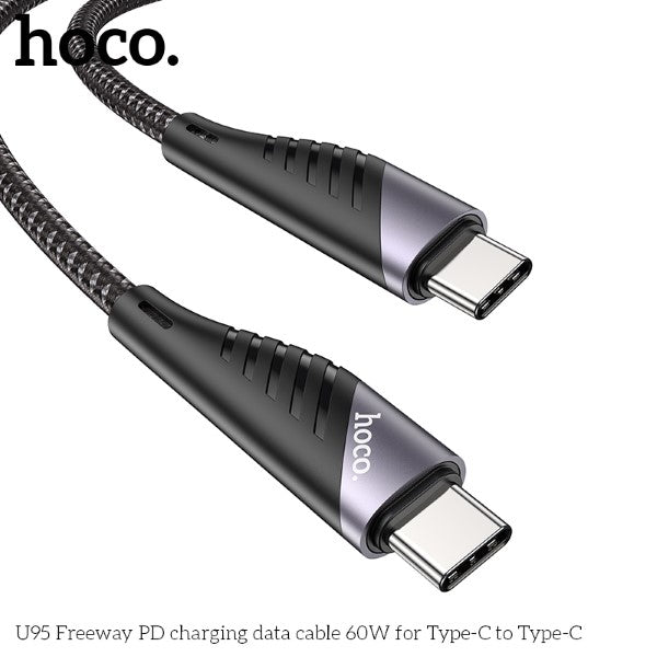 Hoco U95 PD 60W Type-C to Type-C Cable (Black)