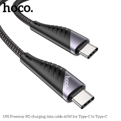 Hoco U95 PD 60W Type-C to Type-C Cable (Black)
