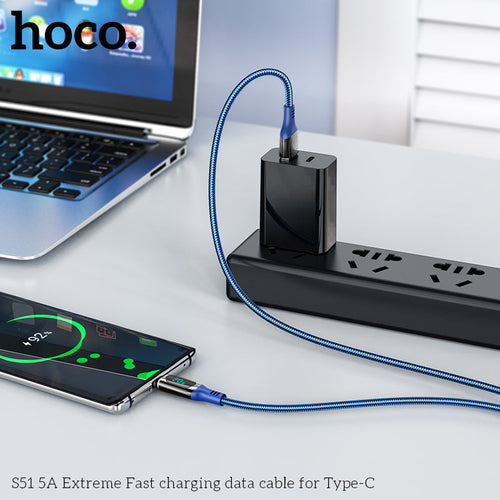Hoco S51 USB-A to USB-C 5A FastCharging Cable