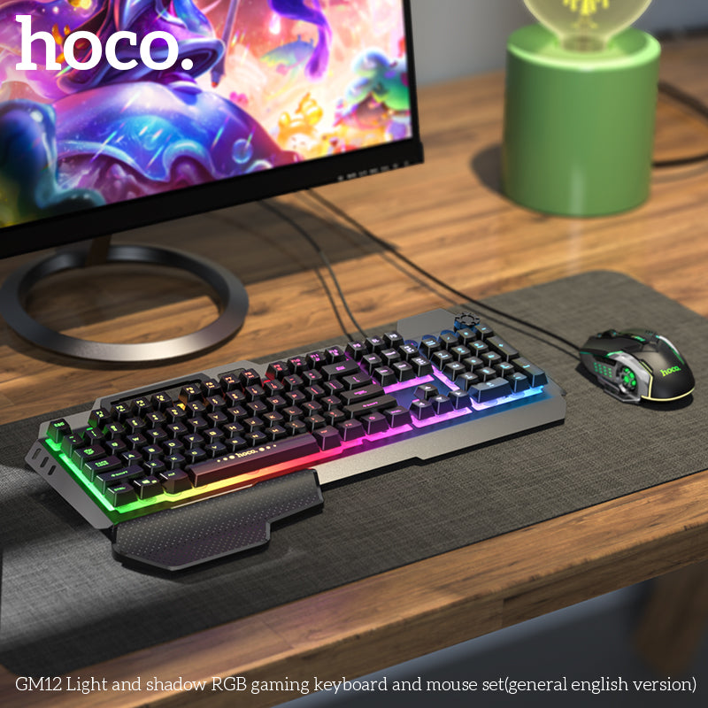 Hoco GM12 RGB Wired Gaming Keyboard & Mouse