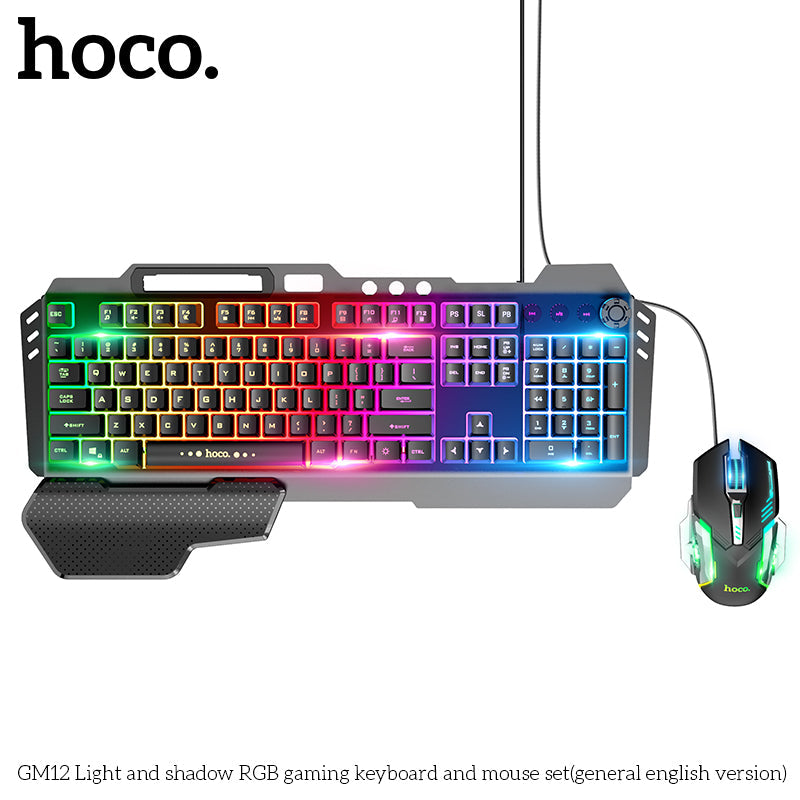 Hoco GM12 RGB Wired Gaming Keyboard & Mouse