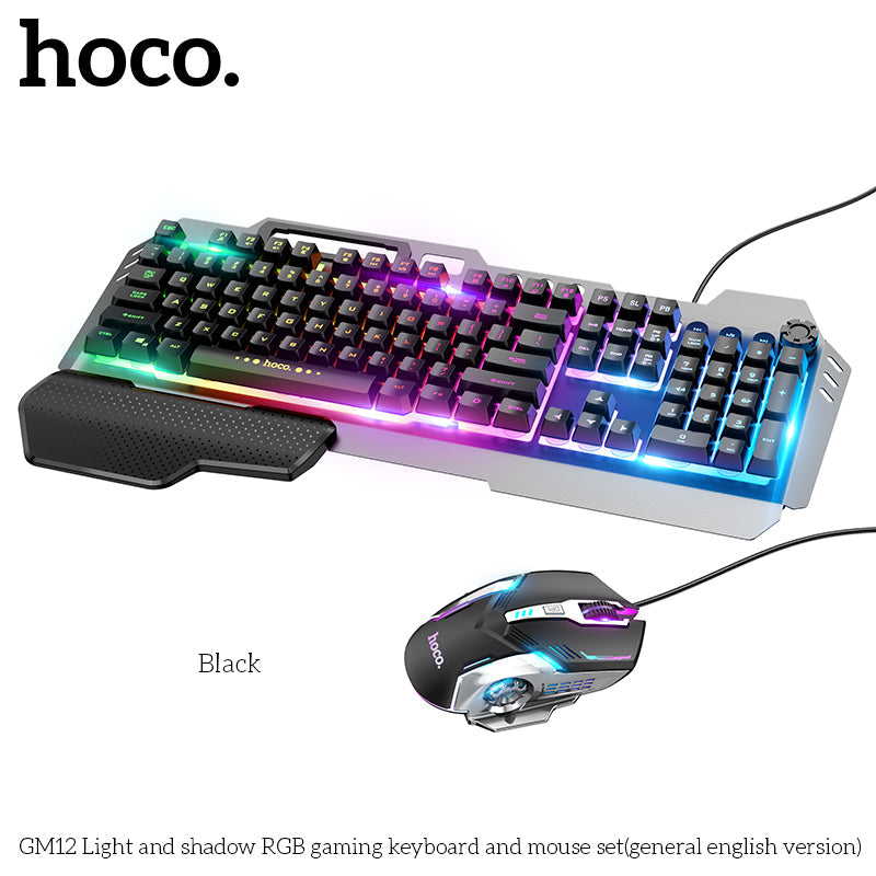 Hoco GM12 RGB Wired Gaming Keyboard & Mouse