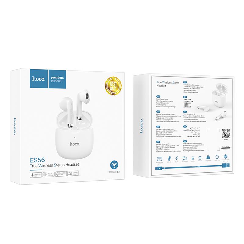 Hoco ES56 Scout TWS wireless BT headset  (White)