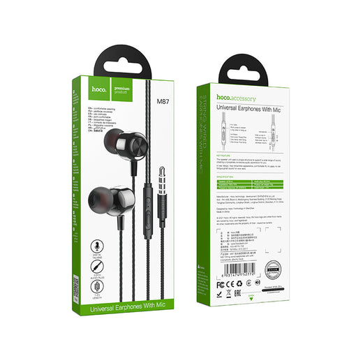 Hoco M87 String wired earphones with with microphone