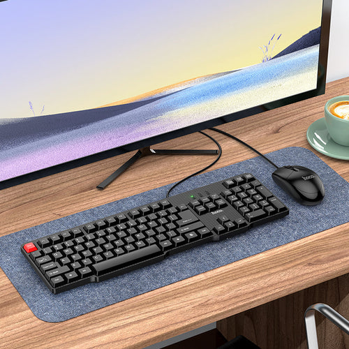 Hoco GM16 Business keyboard and mouse set(English Version)