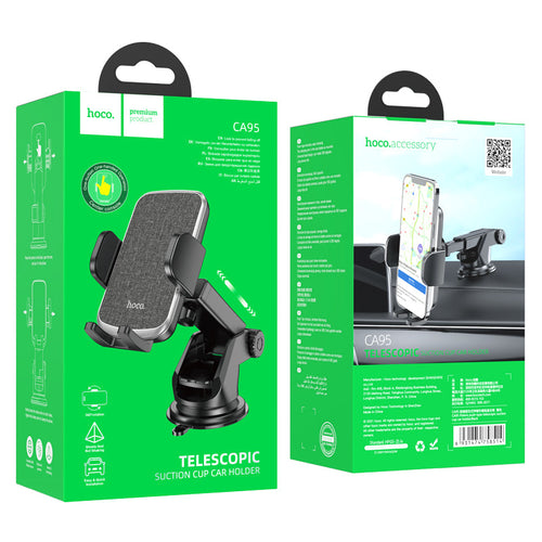 Hoco CA95 Polaris push-type telescopic suction cup car holder