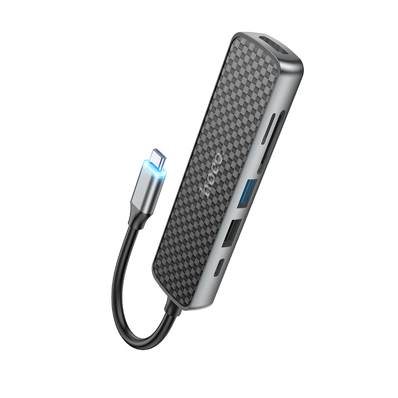 Hoco HB24 Easy display Type-C multifunction adapter(HDMI+USB3.0+USB2.0+SD+TF+PD)