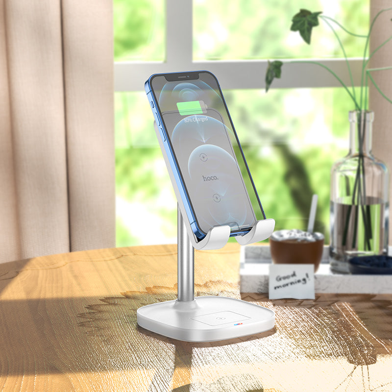 Hoco CW37 Thorough 2-in-1 stand with wireless fast charging