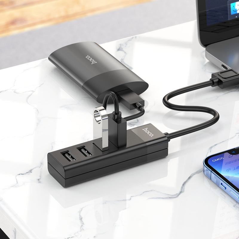 Hoco HB25 Easy Mix 4-in-1 Converter (USB to USB3.0+USB2.0*3)