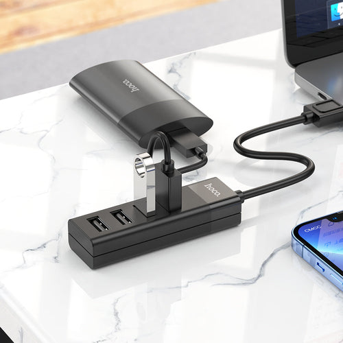 Hoco HB25 Easy Mix 4-in-1 Converter (USB to USB3.0+USB2.0*3)