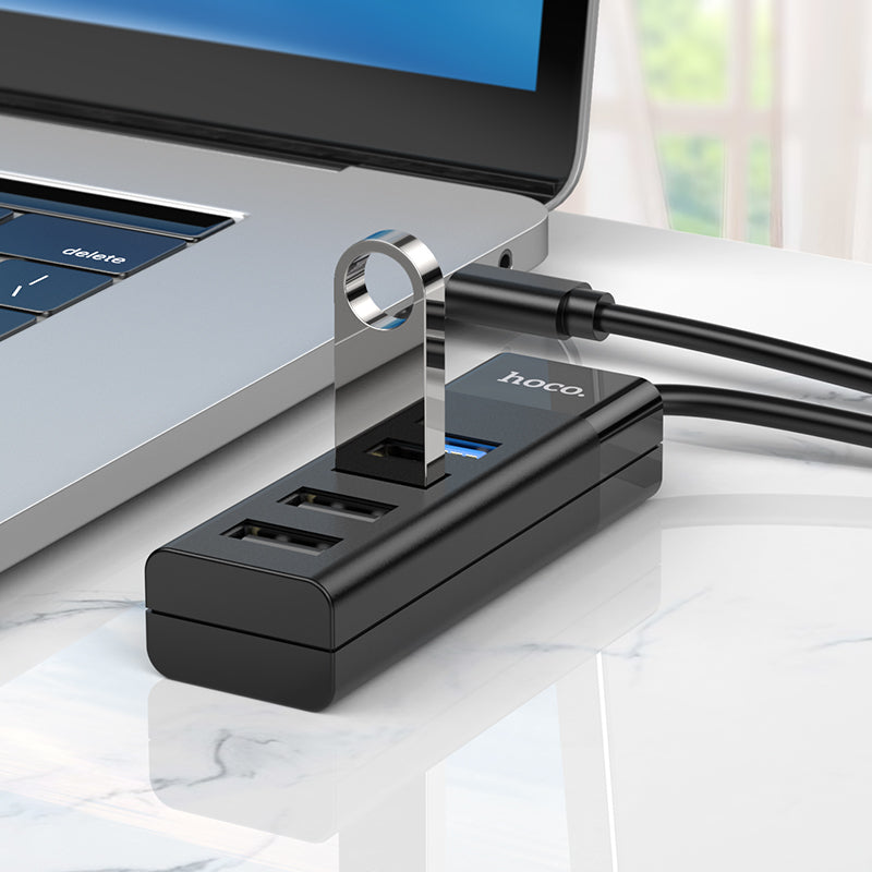 Hoco HB25 Easy Mix 4-in-1 Converter (Type-C to USB3.0+USB2.0*3)