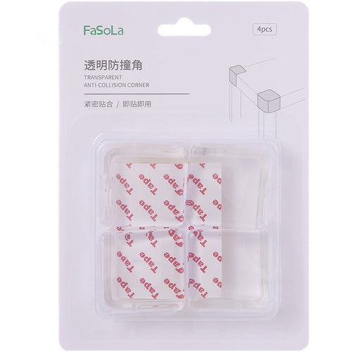 Fasola Transparent Anti-collision Corner Protector 4in1
