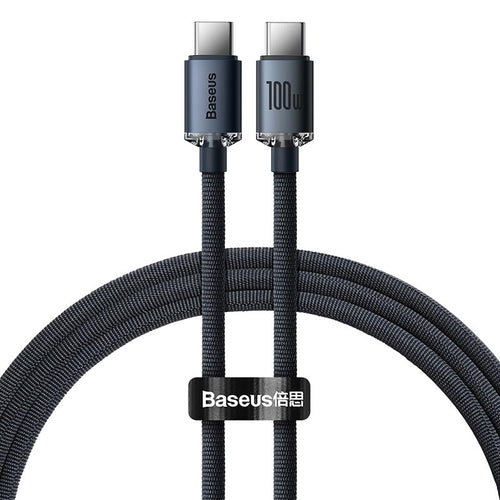 Baseus Crystal Shine Fast Charging C to C 100W 2m Black