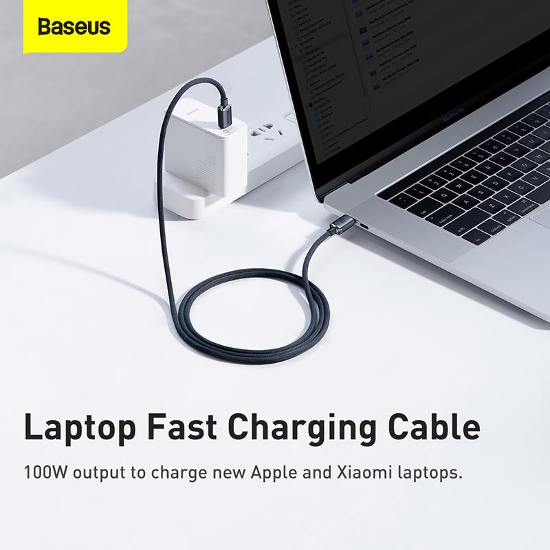 Baseus Crystal Shine Fast Charging C to C 100W 2m Black