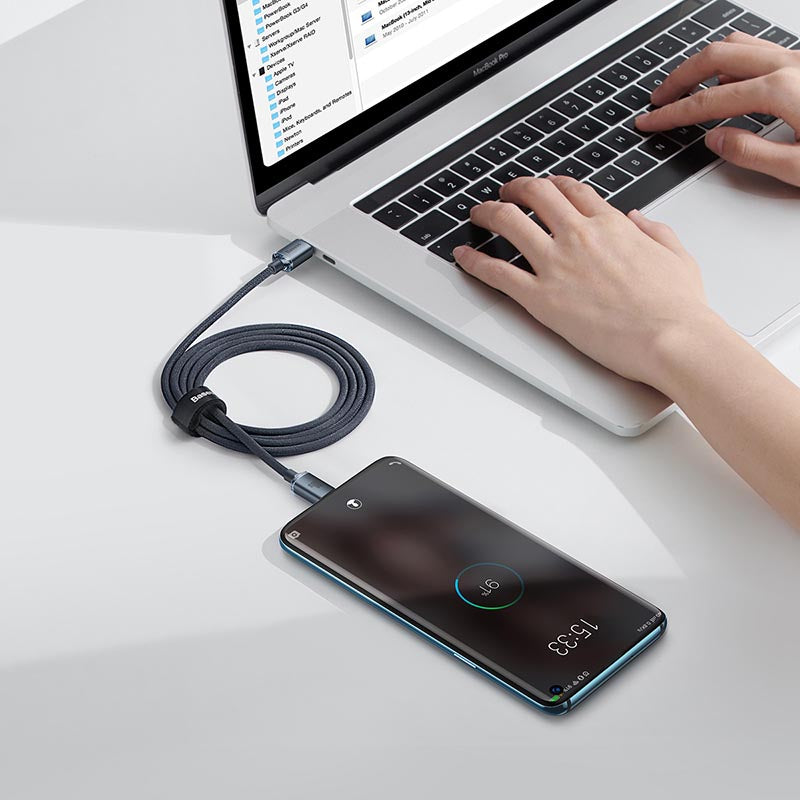 Baseus Crystal Shine Fast Charging C to C 100W 2m Black