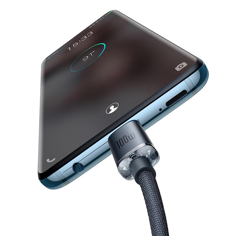 Baseus Crystal Shine Fast Charging C to C 100W 2m Black