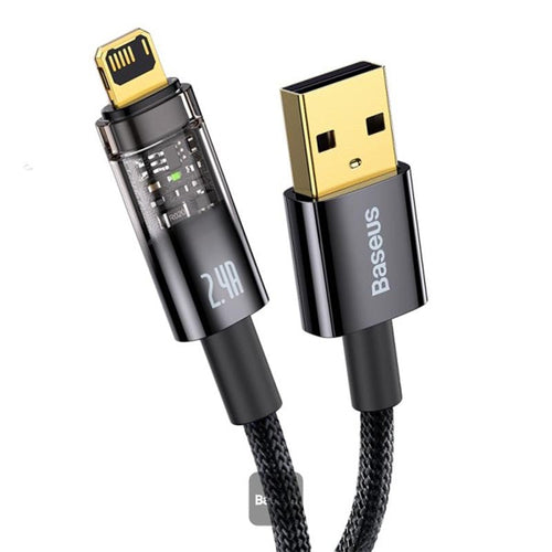 Baseus Explorer Auto Off Fast Charging USB to C 100W 1M Blk