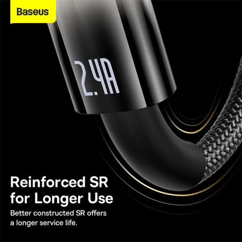 Baseus Explorer Auto Off Fast Charging USB to C 100W 1M Blk