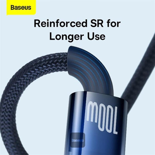 Baseus Explorer Auto Off Fast Charging USB to C 100W 1M Blue