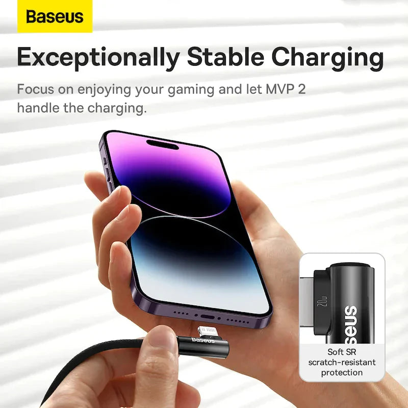 Baseus MVP 2 Elbow-shaped Fast Charging C to C 100W 2m Blk+Blue