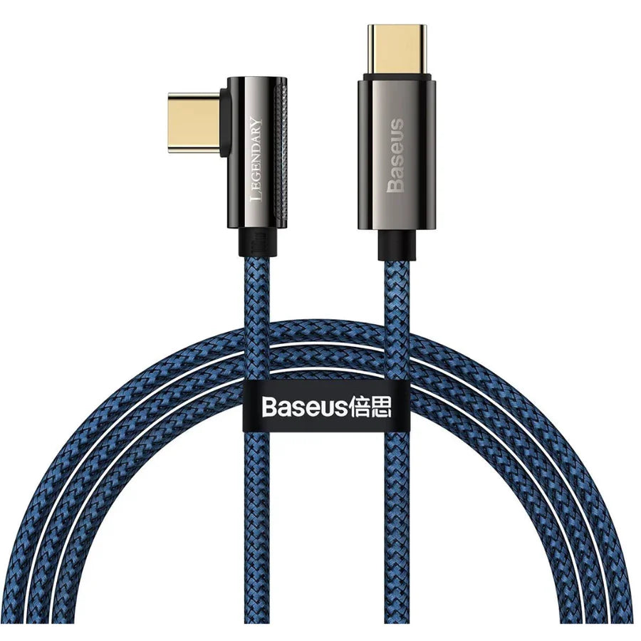 Baseus MVP 2 Elbow-shaped Fast Charging C to C 100W 2m Blk+Blue