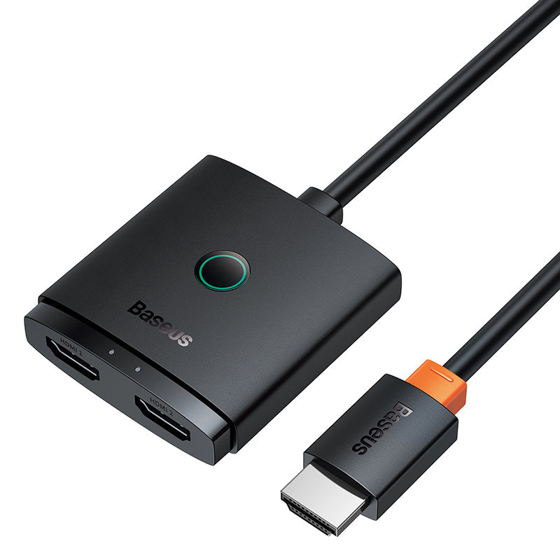 Baseus AirJoy 2in1 Bidirectional HDMI Switcher w 1m Cable Bk