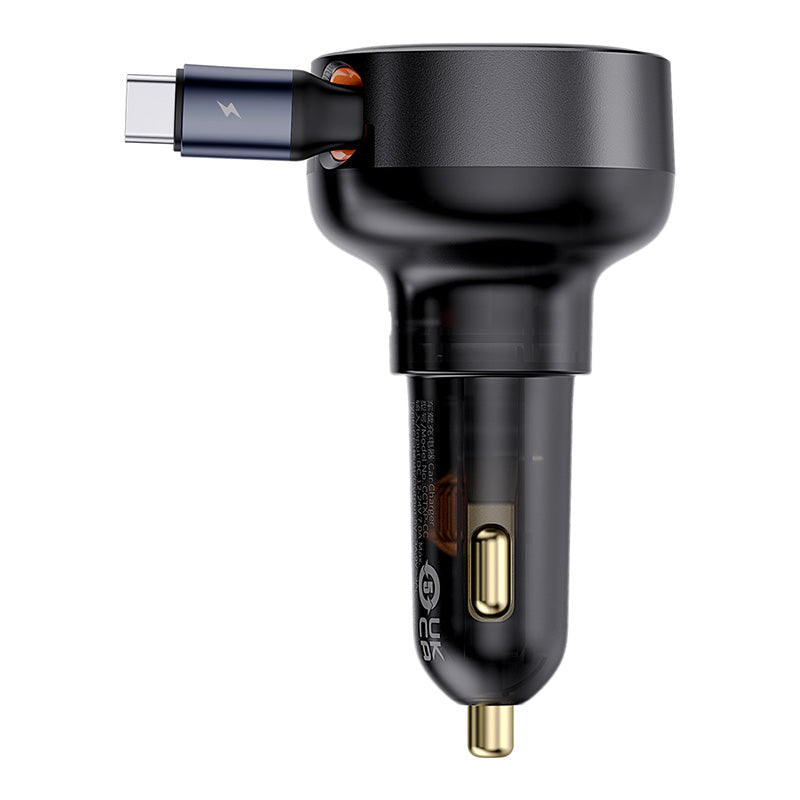 Baseus Enjoyment Pro C+C Retractable cable 60W Car Charger