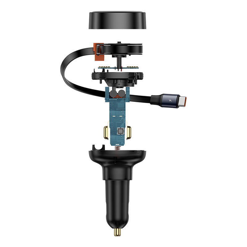 Baseus Enjoyment Pro C+C Retractable cable 60W Car Charger