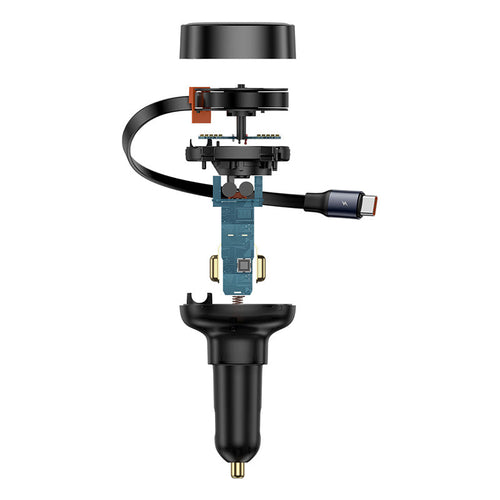Baseus Enjoyment Pro C+C Retractable cable 60W Car Charger