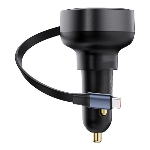 Baseus Enjoyment Pro C+C Retractable cable 60W Car Charger
