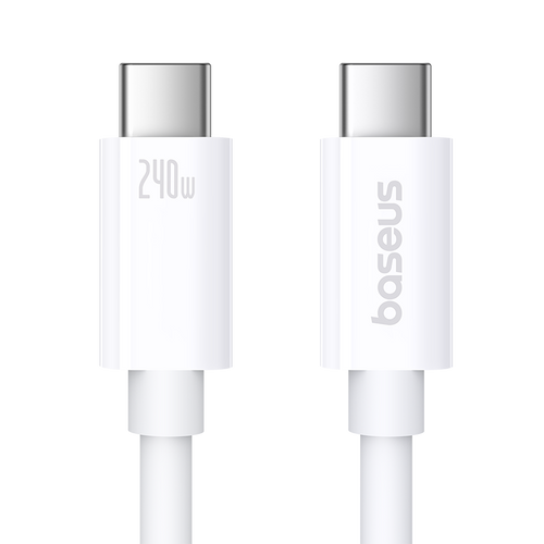 Baseus Superior Series 2 USB4 Full-Function Fast Charging Cable Type-C to Type-C 240W 1m Moon White