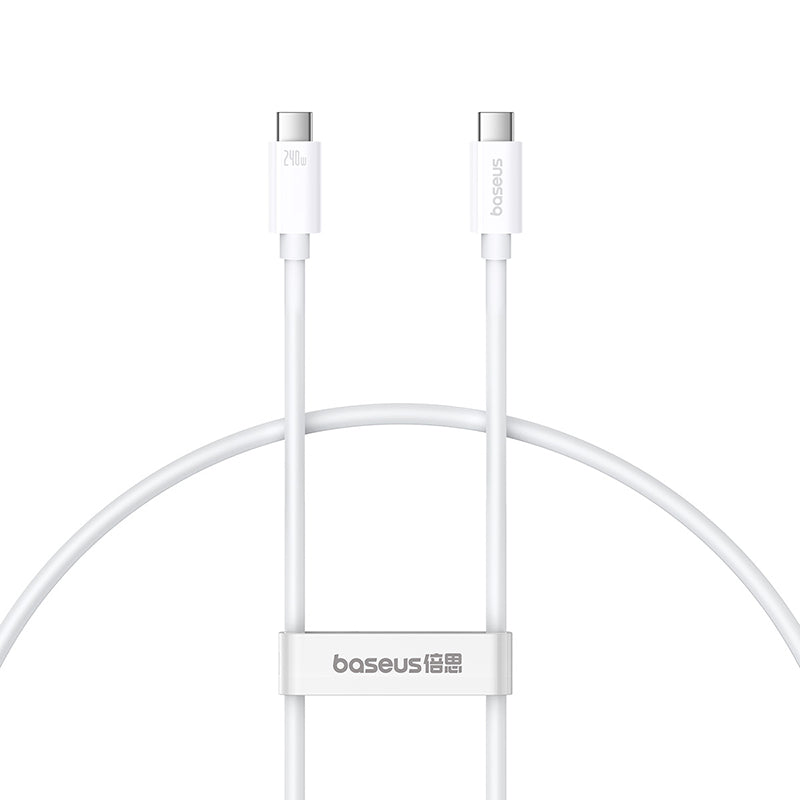 Baseus Superior Series 2 USB4 Full-Function Fast Charging Cable Type-C to Type-C 240W 1m Moon White