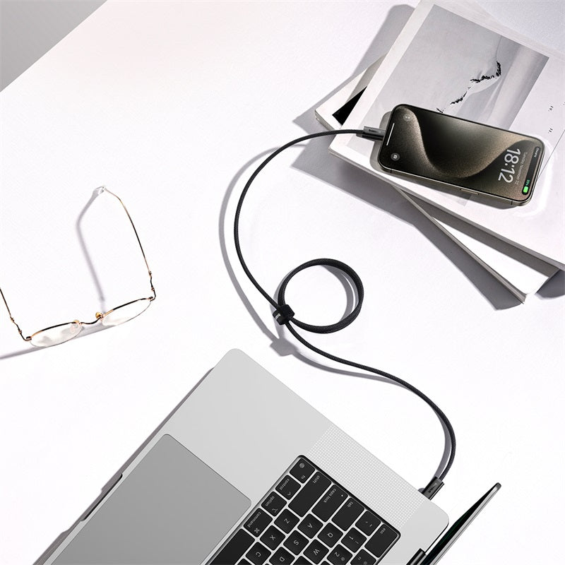 Baseus Dynamic 3 Series Fast Charging Data Cable Type-C to Type-C 100W 1m Cluster Black
