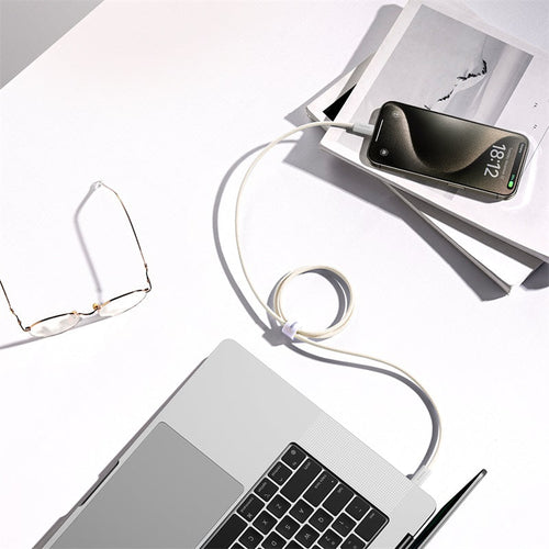 Baseus Dynamic 3 Series Fast Charging Data Cable Type-C to Type-C 100W 1m Custard Yellow