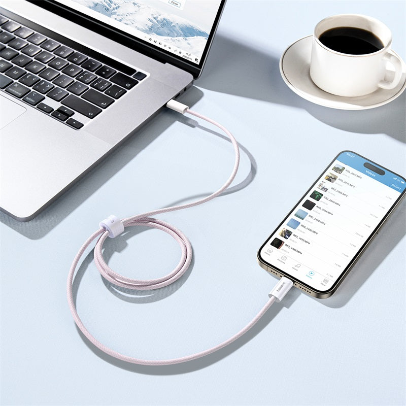 Baseus Dynamic 3 Series Fast Charging Data Cable Type-C to Type-C 100W 1m Baby Pink