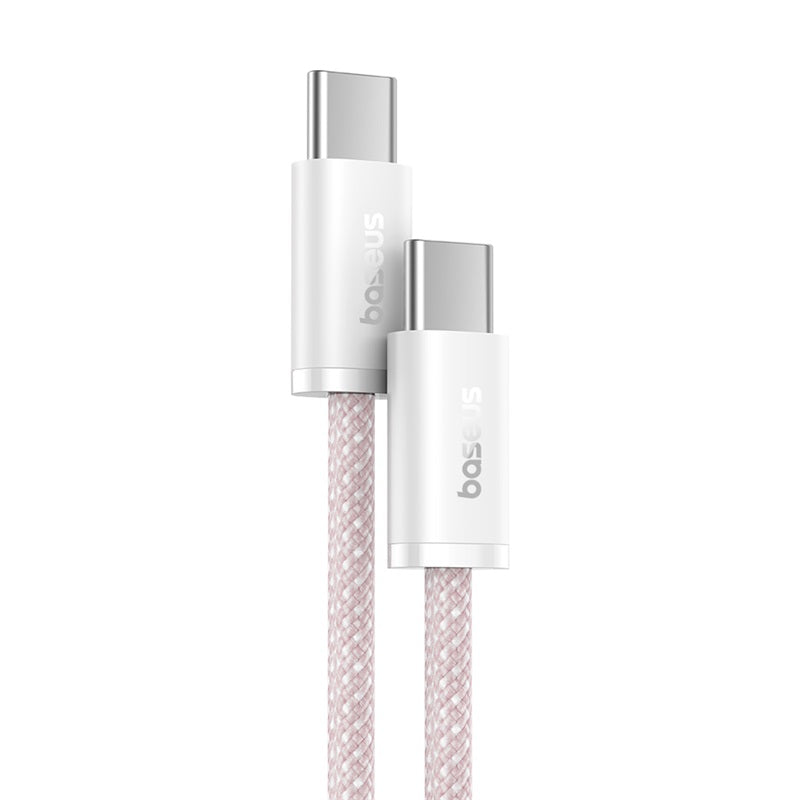 Baseus Dynamic 3 Series Fast Charging Data Cable Type-C to Type-C 100W 1m Baby Pink