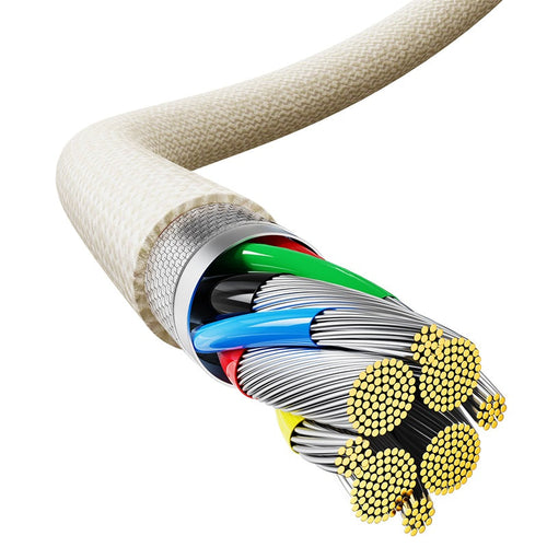 Baseus Dynamic 3 Series Fast Charging Data Cable Type-C to Type-C 100W 2m Custard Yellow