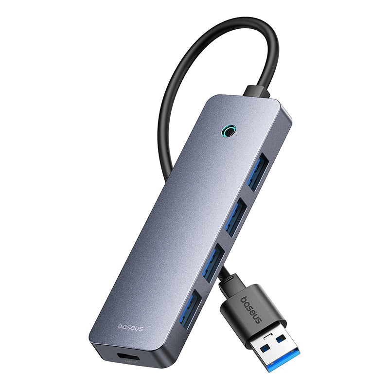 Baseus UltraJoy 4-Port Hub (A-4*USB3.0-C 5V) 15cm S.Grey