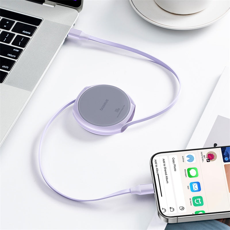 Baseus Pathfinder Series Free2Draw Fast Charging Data Cable Type-C to Type-C 100W Nebula Purple