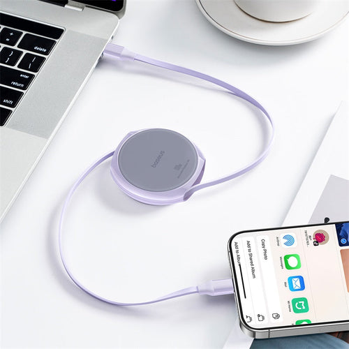 Baseus Pathfinder Series Free2Draw Fast Charging Data Cable Type-C to Type-C 100W Nebula Purple