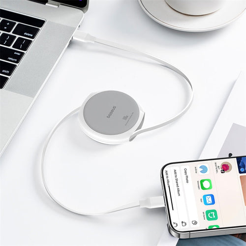 Baseus Pathfinder Series Free2Draw Fast Charging Data Cable Type-C to Type-C 100W 1m Moon White