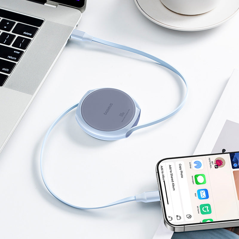 Baseus Pathfinder Series Free2Draw Fast Charging Data Cable Type-C to Type-C 100W 1m Galaxy Blue