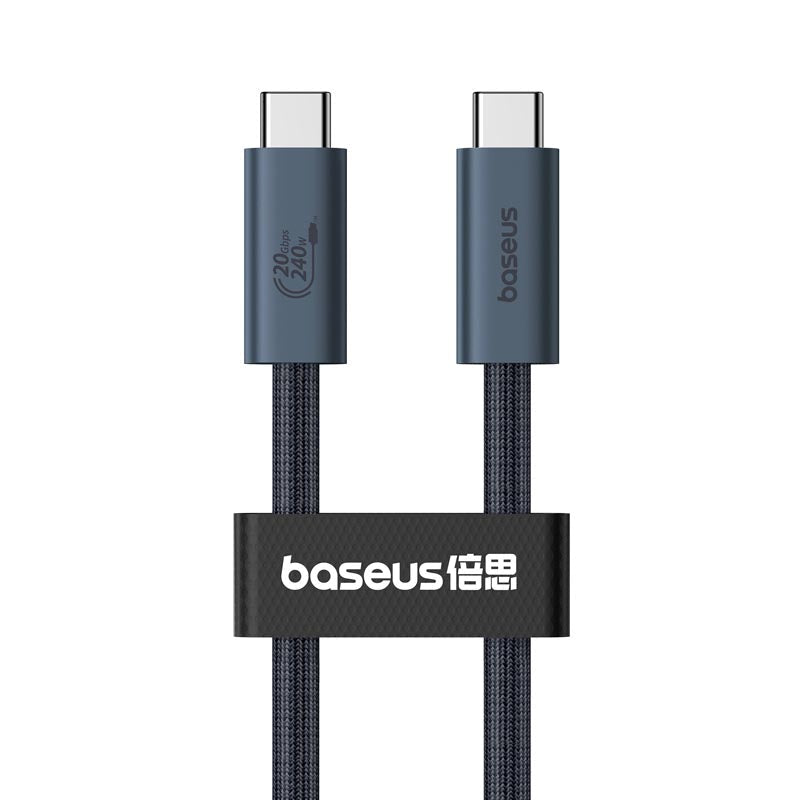 Baseus Crystal Shine USB3.2 Full-Featured Fast-Charging Data Cable USB-C to USB-C 100W 1.5m 20Gb Cluster Black