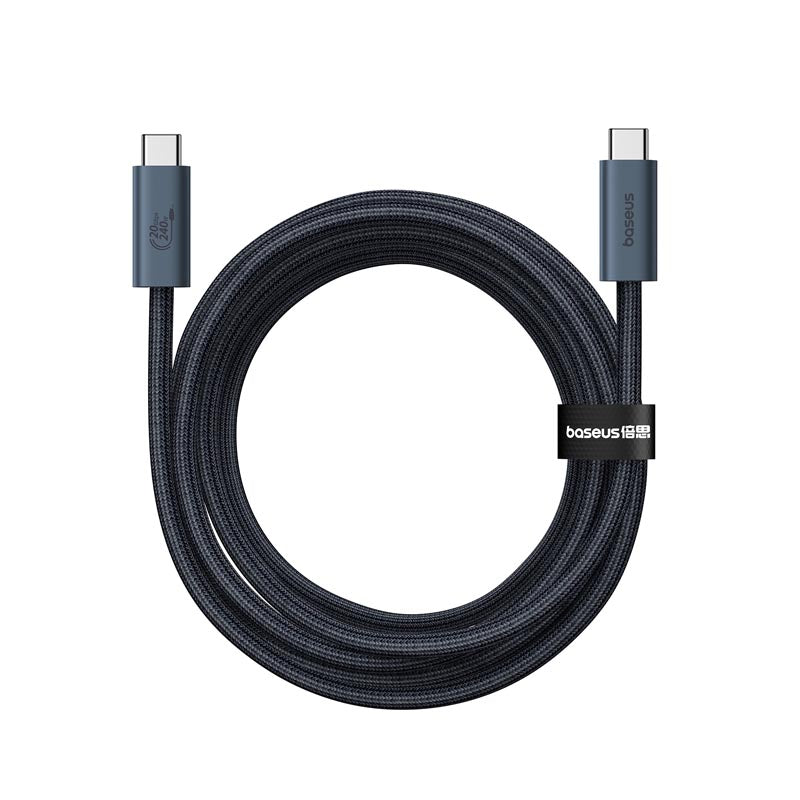 Baseus Crystal Shine USB3.2 Full-Featured Fast-Charging Data Cable USB-C to USB-C 100W 1.5m 20Gb Cluster Black