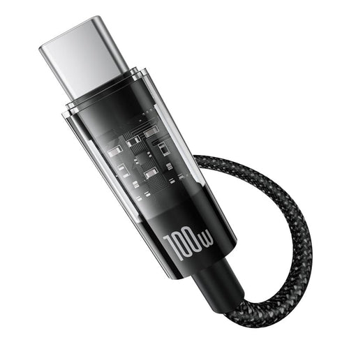 Baseus Gem Fast-Charging Data Cable A to C 100W 1m, Black