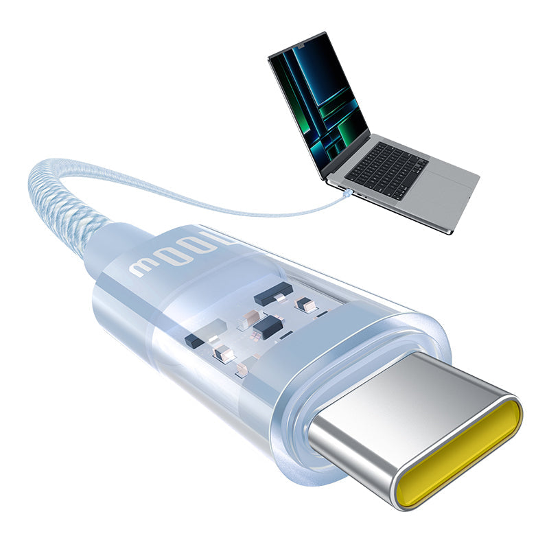 Baseus Gem Fast-Charging Data Cable C to C 100W 2m, Blue